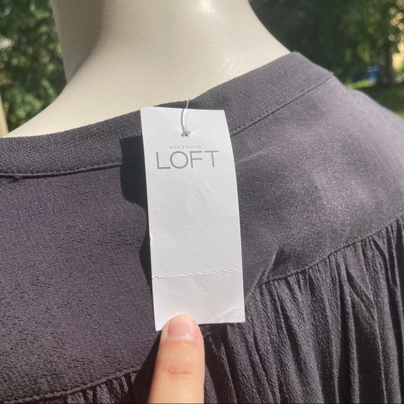 NWT LOFT Chiffon and Lace Romper - Picture 3 of 6